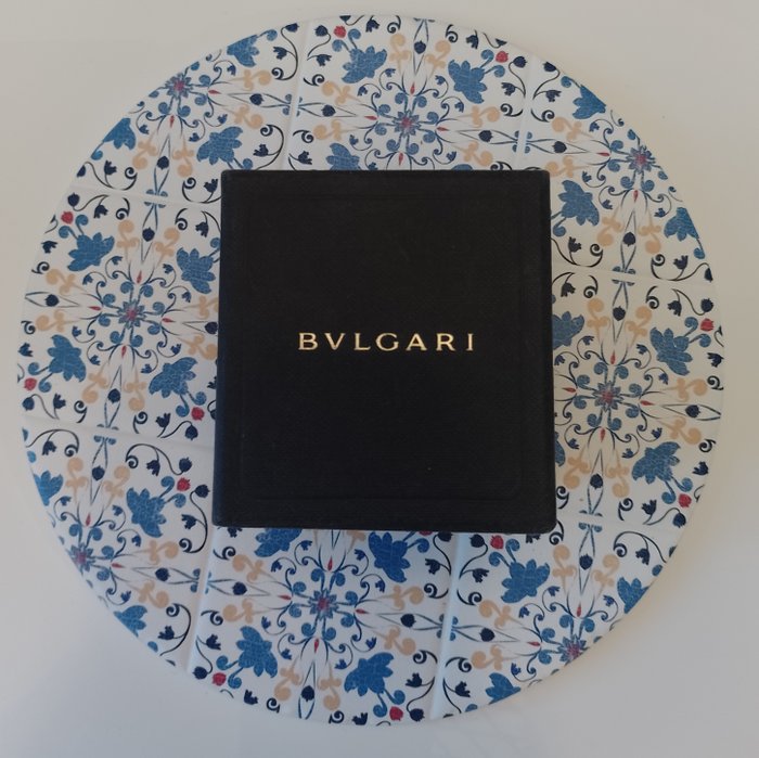 Bvlgari - Manchetknapper Sølv - Onyx - Materiale: 925 sølv