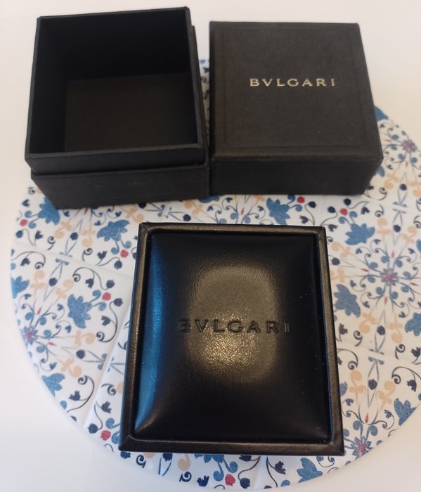 Bvlgari - Manchetknapper Sølv - Onyx - Materiale: 925 sølv