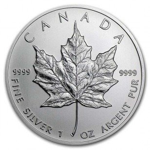 Canada. 5 x 1 oz $5 CAD Silver Maple Leaf Coin BU (Random Years)