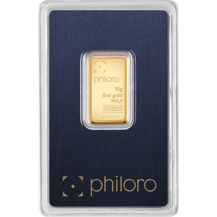 10 gram - Guld 999 - Philoro, Switzerland - Forseglet