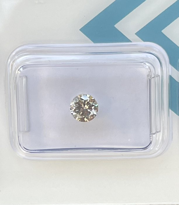 Ingen mindstepris - 1 pcs Diamant  (Naturfarvet)  - 052 ct - Rund - Fancy Grålig Brun - SI2 - International Gemological Institute (IGI)