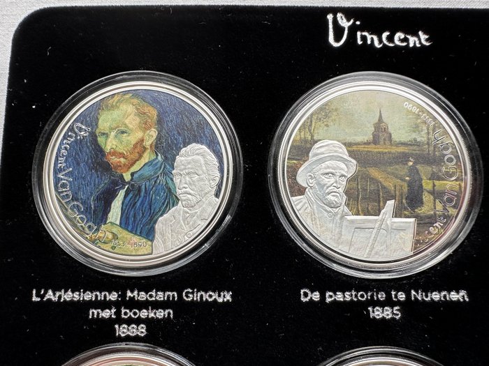 Gabon. 1000 Francs 2018/2020 'Vincent van Gogh' (9 stuks)  (Ingen mindstepris)