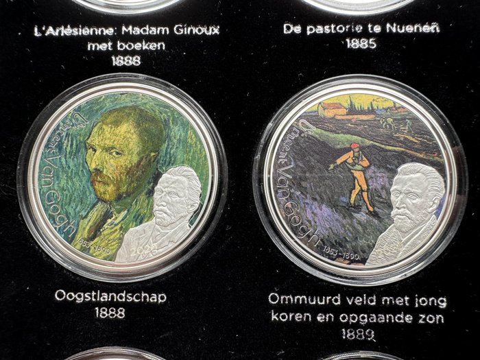 Gabon. 1000 Francs 2018/2020 'Vincent van Gogh' (9 stuks)  (Ingen mindstepris)