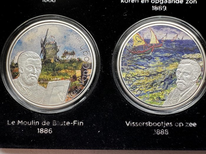 Gabon. 1000 Francs 2018/2020 'Vincent van Gogh' (9 stuks)  (Ingen mindstepris)