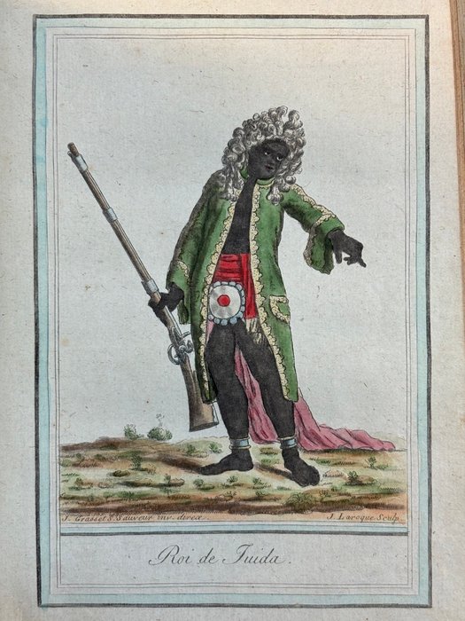 Jacques Grasset de Saint-Sauveur - Encyclopédie des voyages - 136 Planches de costumes  types : Amérique Afrique Océanie Asie - 1795