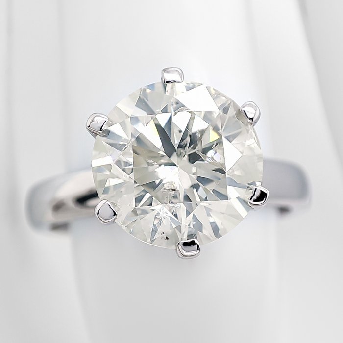 Ring - 14 karat Gulguld -  3.07ct. tw. Diamant (Natur)