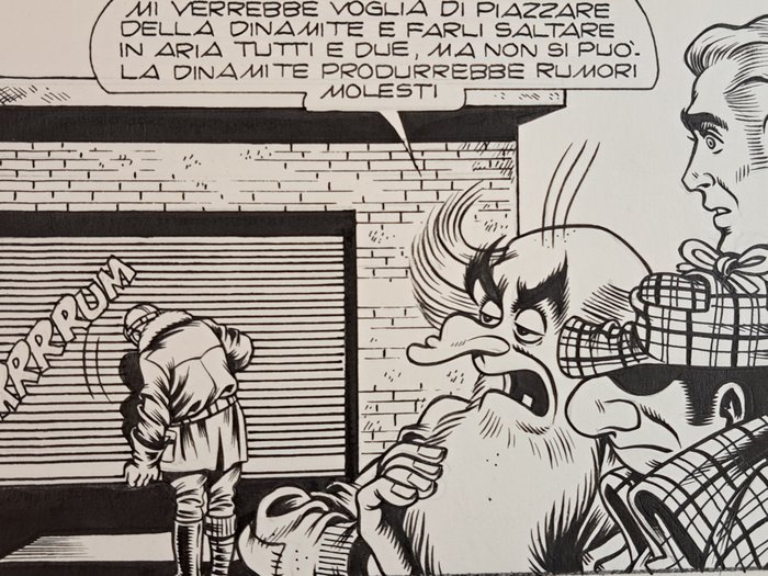 Magnus  Bunker - 1 Original page - Alan Ford - "Una Losca Vicenda" - 1974