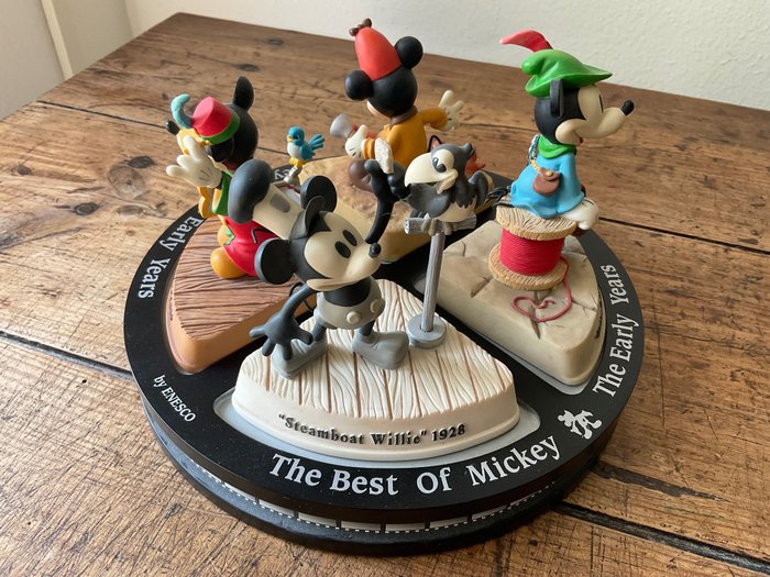 disney - Statue The best of Mickey The  Early Years - 15 cm - Porcelæn