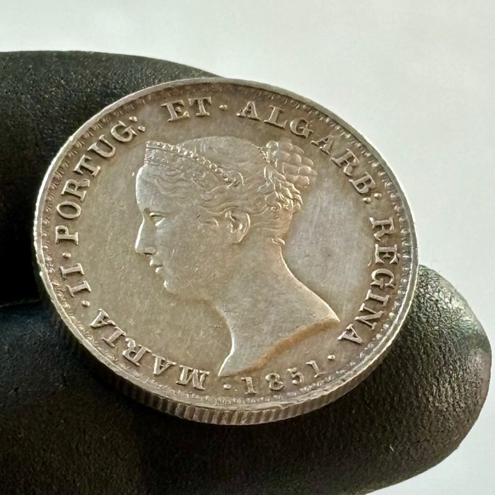 Portugal D Maria II (1834-1853) 500 Reis - 1851 - (S38-006)  (Ingen mindstepris)