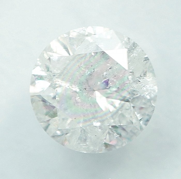 1 pcs Diamant  (Natur)  - 0.50 ct - H - I3 - International Gemological Institute (IGI)