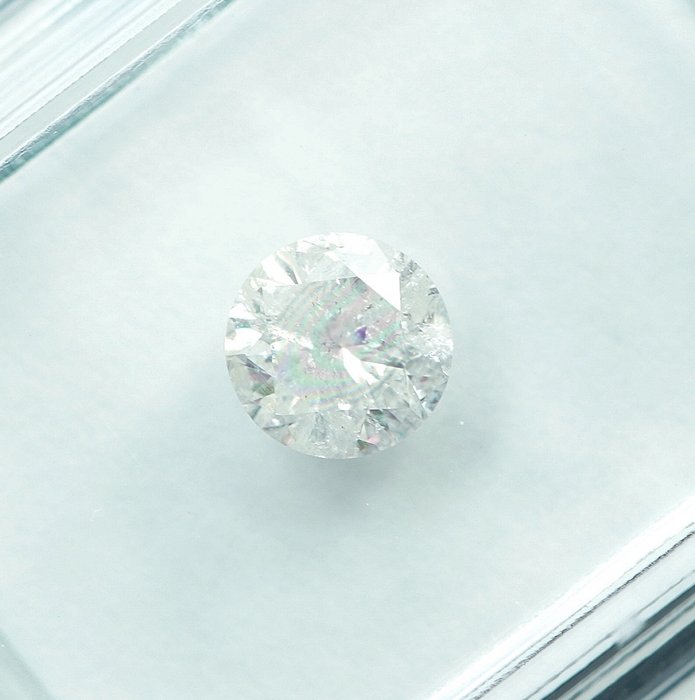 1 pcs Diamant  (Natur)  - 0.50 ct - H - I3 - International Gemological Institute (IGI)