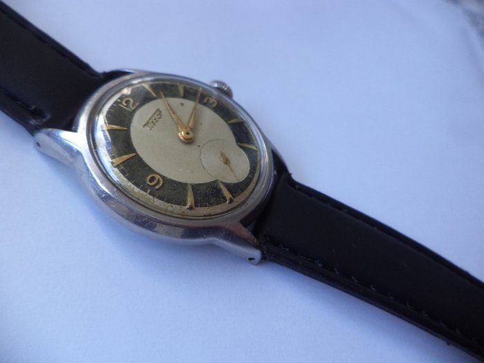 TISSOT - black ring - stainless steel - Ingen mindstepris - Mænd - 1950-1959