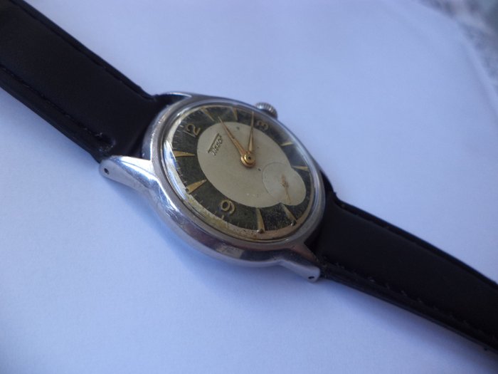 TISSOT - black ring - stainless steel - Ingen mindstepris - Mænd - 1950-1959