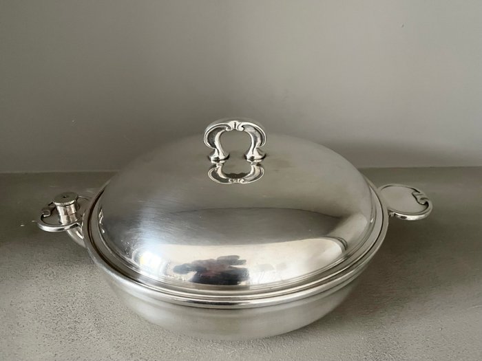 Christofle - Serveringstallerken - Légumier bain-marie pour maintien au chaud - Forsølvet