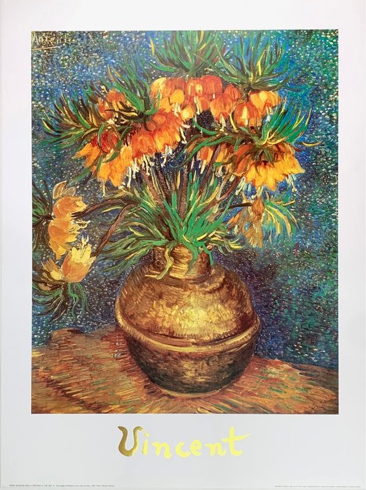 Vincent van Gogh - Imperial Fritillaries in a Copper Vase, 1887 - Artprint - 80 x 60 cm