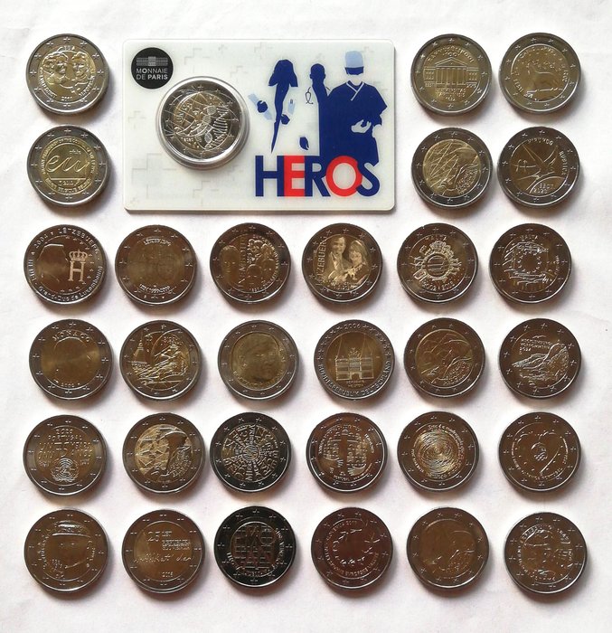 Europa. 2 Euro 2004/2024 (31 coins)  (Ingen mindstepris)