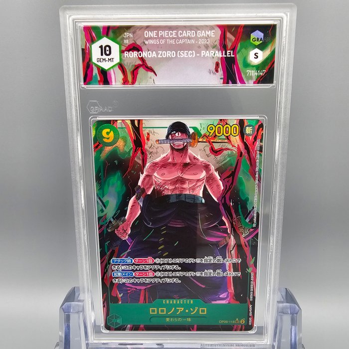 Roronoa Zoro [Alternate Art] OP06-118 SEC Graded card - Graad 10