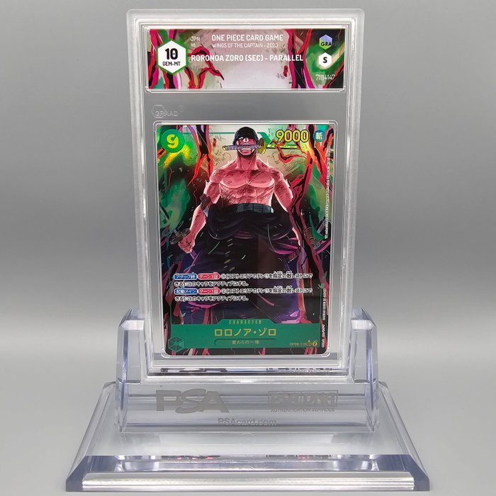 Roronoa Zoro [Alternate Art] OP06-118 SEC Graded card - Graad 10