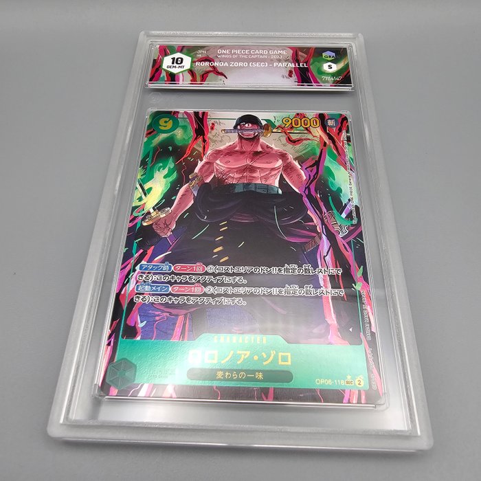 Roronoa Zoro [Alternate Art] OP06-118 SEC Graded card - Graad 10