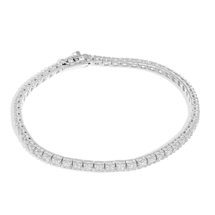 Armbånd - 18 kraat Hvidguld -  2.16ct. tw. Diamant (Natur)