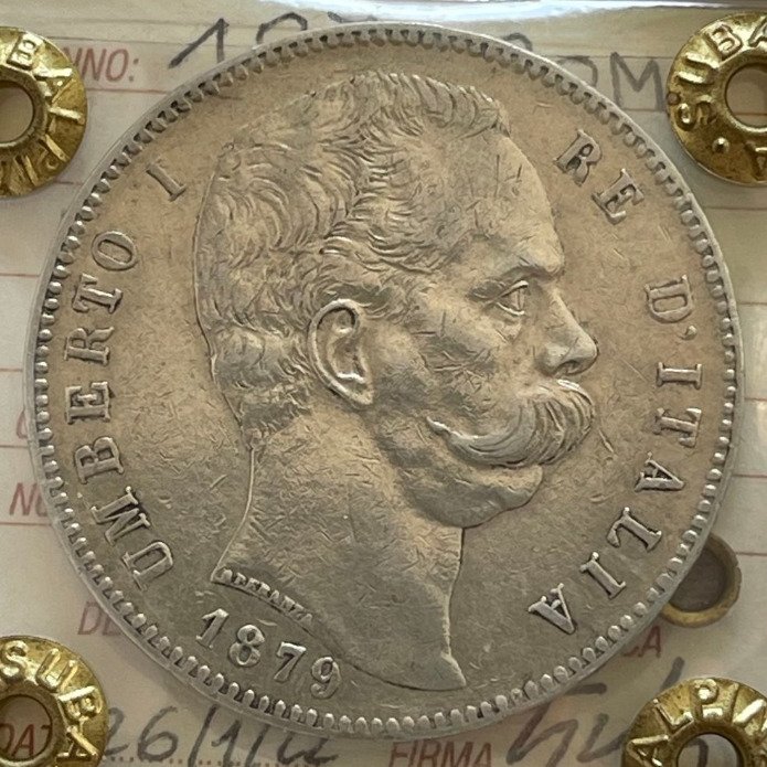 Italien Umberto I di Savoia (1878-1900) 5 Lire 1879  (Ingen mindstepris)