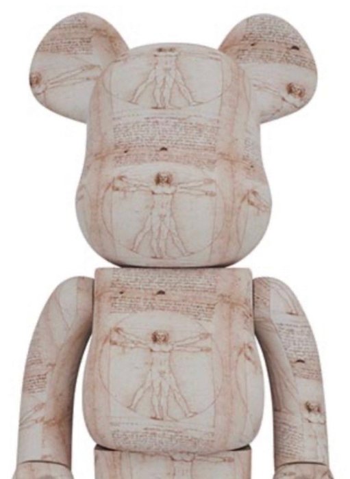 Medicom Toy Be@rbrick - 400%  100% Bearbrick Set - Leonardo Da Vinci (Vitruvian Man)