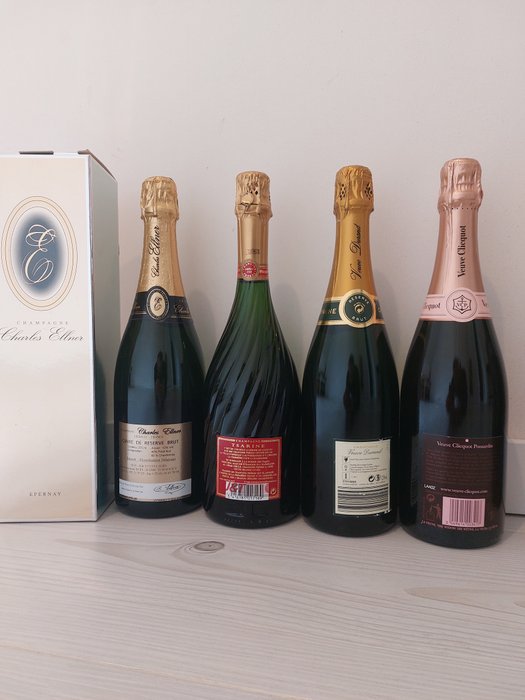 1 Botlle Champagne Ruinart Brut  1 Bottle Champagne Pommery Brut  1 Bottle Champagne Pommery Brut - Champagne - 7 Flaske (0,75L)