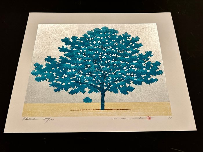 Tree series: "Blue Tree" - Limited edition 305/500 - 2008 - NO RESERVE - Hajime Namiki 並木 (b 1948) - Japan