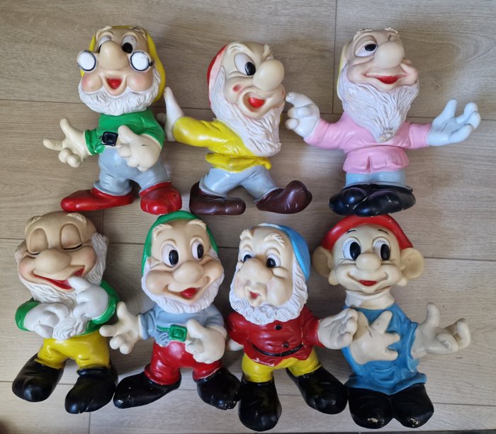 Poët Disney  - Legetøjsfigur 7 nains Disney Poët des années 60 - 1960-1970 - Frankrig