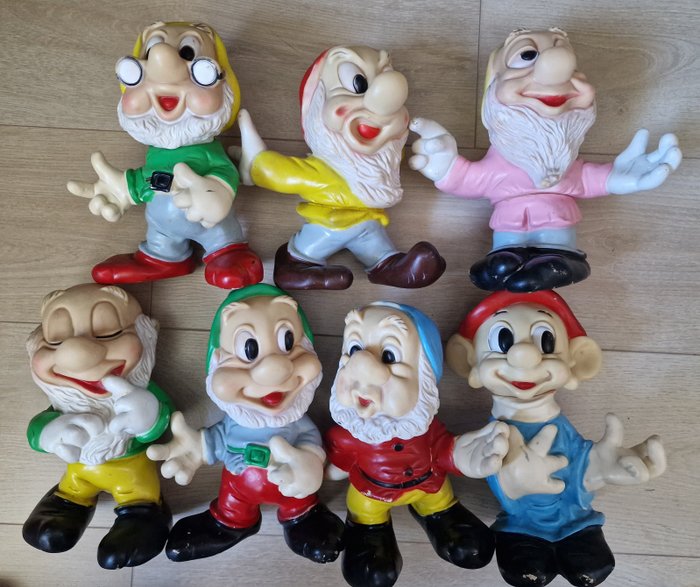 Poët Disney  - Legetøjsfigur 7 nains Disney Poët des années 60 - 1960-1970 - Frankrig