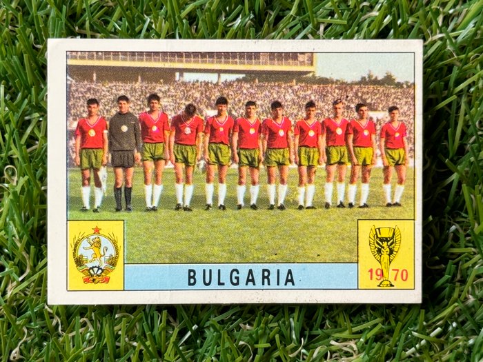 1970 Panini Mexico 70 World Cup Bulgaria Team (Bisvalida) - 1 Card - Glimrende (EX)