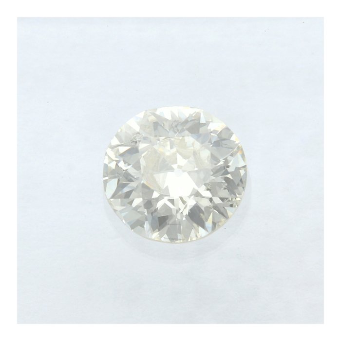 Ingen mindstepris - 1 pcs Diamant  (Natur)  - 0.57 ct - Rund - I - SI1 - International Gemological Institute (IGI)