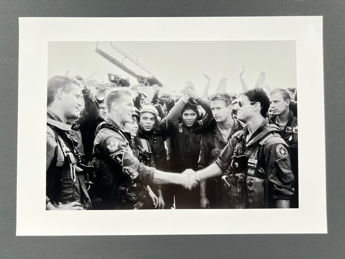 Top Gun (1986) - Tom Cruise (Maverick)   Val Kilmer (Ice) - Fine Art Photographie - XL 42x30 cm - Limited Edition - Gallery Stamp- Sign  Numbered 1/20 pcs -