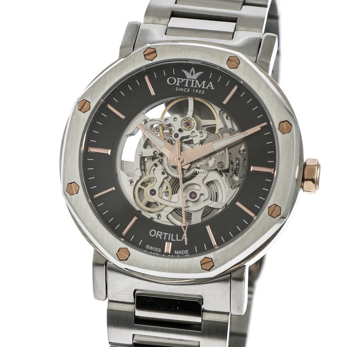 Optima - Ortilla Skeleton - Swiss automatic - OSA466SK-SR-3 - Ingen mindstepris - Mænd - 2011-nu