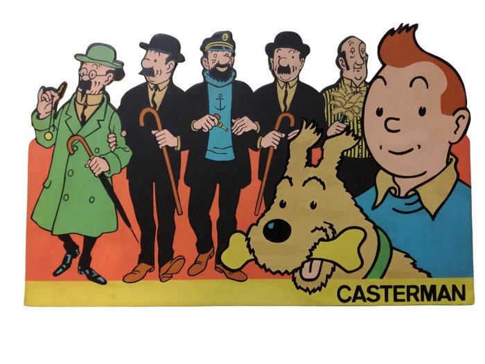 Kuifje, Tintin - Display Kuifje Casterman jaren 60 Floch Indus - 1 Skærm