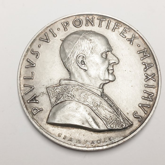 Vatikanstaten. Paolo VI (1963-1978). grosse Silbermedaille 1962