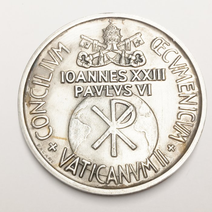 Vatikanstaten. Paolo VI (1963-1978). grosse Silbermedaille 1962