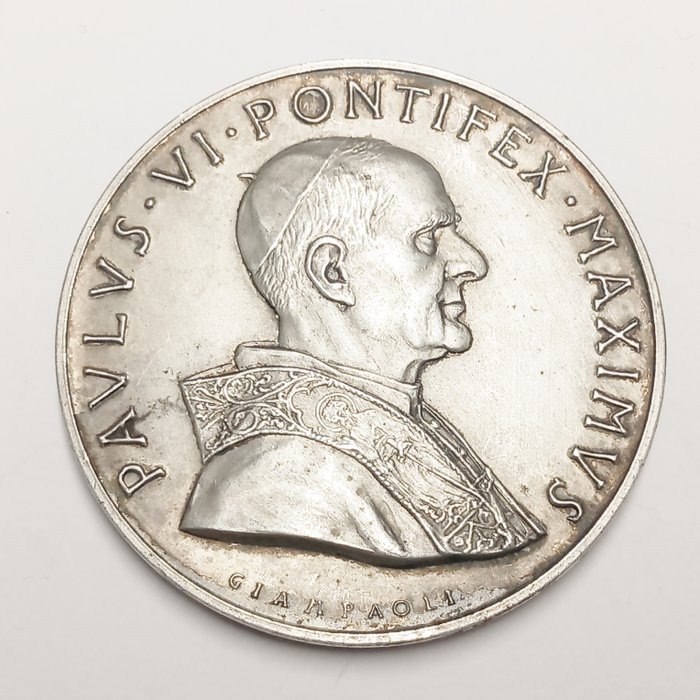 Vatikanstaten. Paolo VI (1963-1978). grosse Silbermedaille 1962