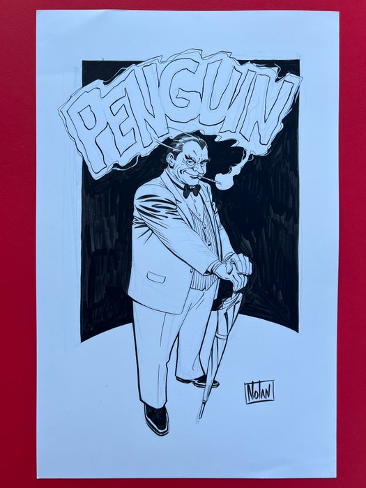 Graham Nolan - 1 Original drawing - Penguin from Batman Stories