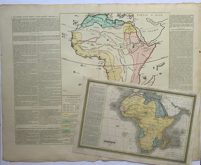 Afrika - Afrika; Le Sage e Dufour - L'Afrique [unito a] Afrique - 1821-1850