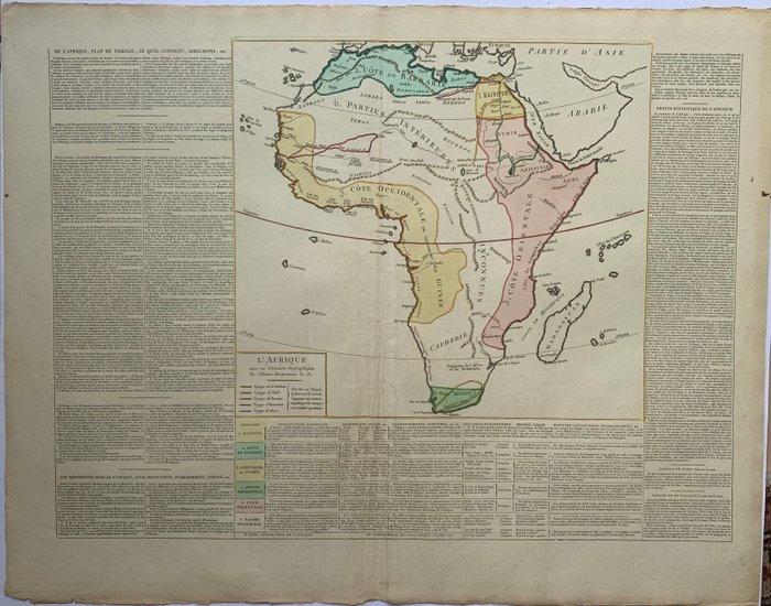 Afrika - Afrika; Le Sage e Dufour - L'Afrique [unito a] Afrique - 1821-1850