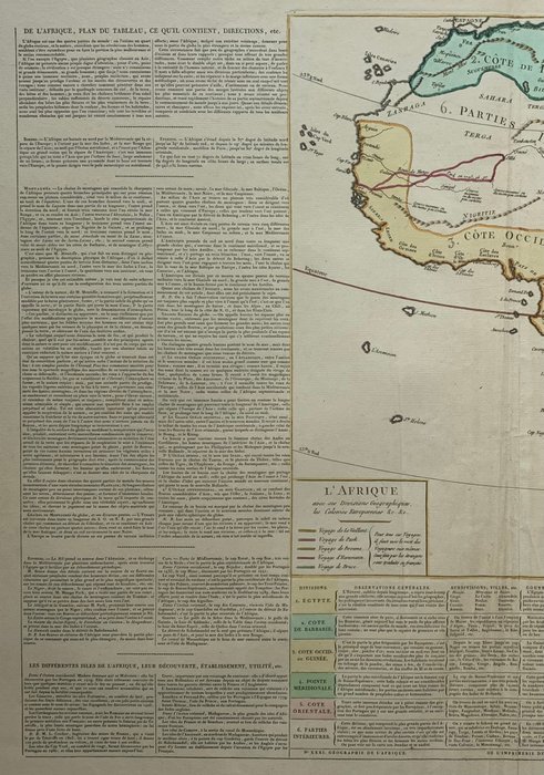 Afrika - Afrika; Le Sage e Dufour - L'Afrique [unito a] Afrique - 1821-1850