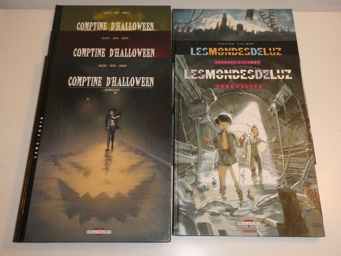 Comptine d'Halloween T1 à T3 + Les Mondes de Luz T1 + T2 - Séries complètes - 5x C - 5 Album - Første udgave - 1991/2002