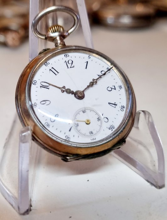 Cylinder  10 rubis pocket watch - 12226 - 1850-1900