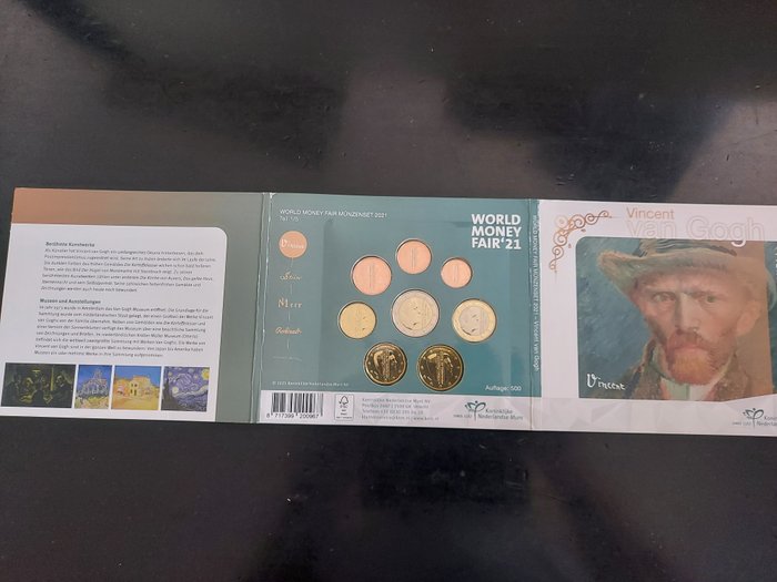 Holland. Year Set (FDC) 2021 "World Money Fair - Vincent Van Gogh"  (Ingen mindstepris)