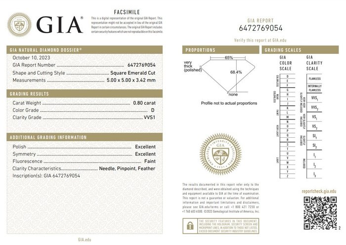 Halskæde med vedhæng - 18 kraat Hvidguld -  0.91ct. tw. Diamant (Natur) - Diamant