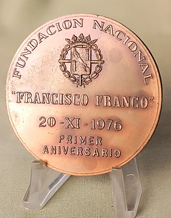 Spanien - Medalje - Medalla conmemorativa Francisco Franco - 1976