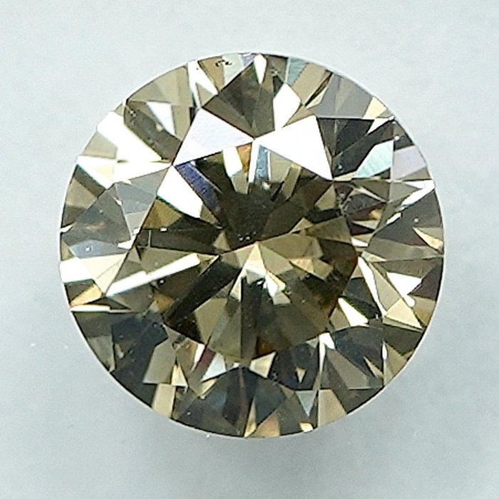 1 pcs Diamant  (Naturfarvet)  - 0.72 ct - Fancy Brunlig Gul - SI1 - International Gemological Institute (IGI)