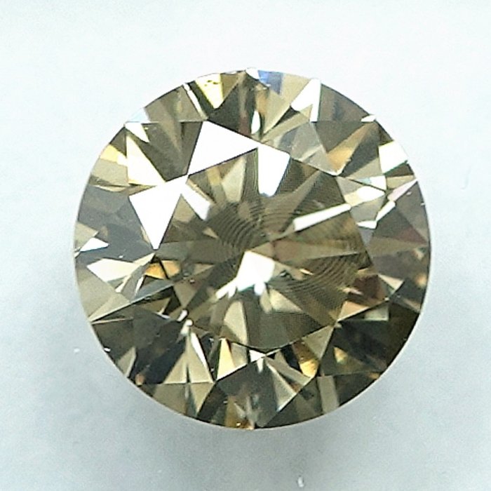 1 pcs Diamant  (Naturfarvet)  - 0.72 ct - Fancy Brunlig Gul - SI1 - International Gemological Institute (IGI)