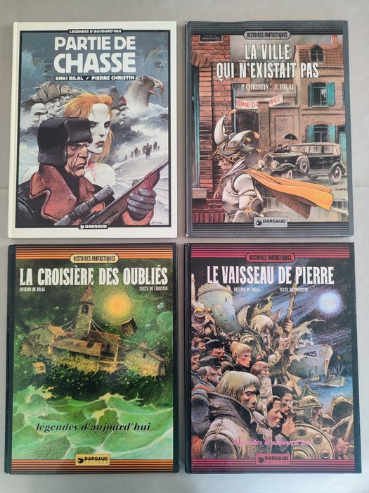 Partie de chasse + La ville qui n'existait pas + le vaisseau de pierre + La croisière des oubliés - 4x C - 4 Albums - Genoptryk - 1979/1988